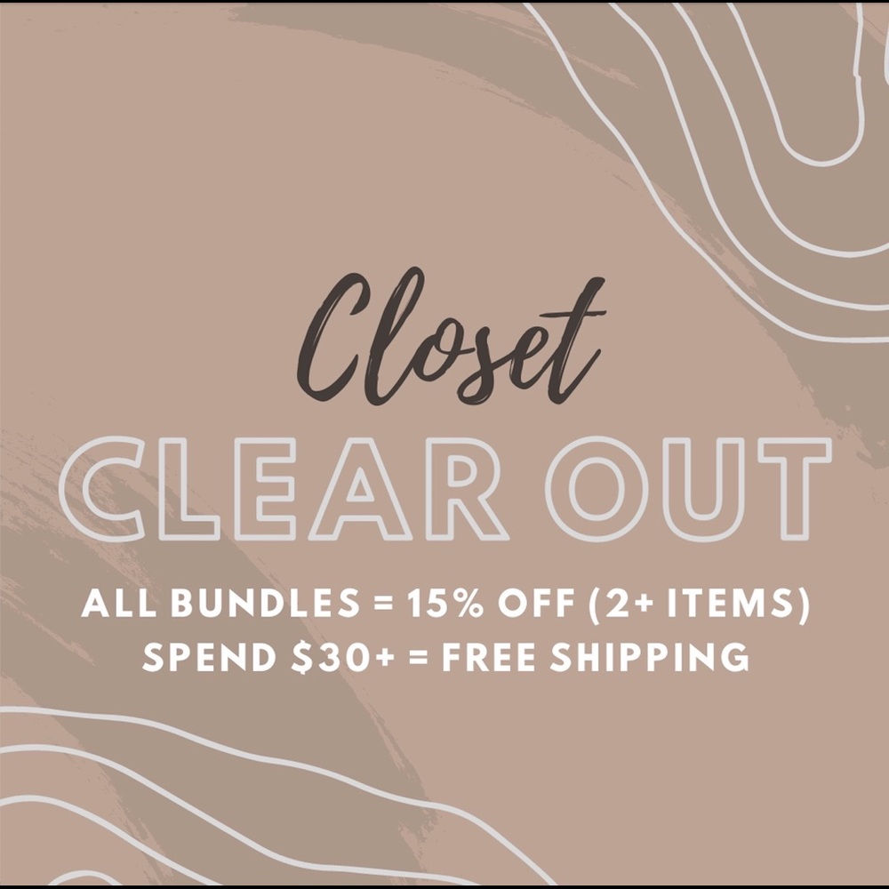 CLOSET CLEAR OUT SALE!